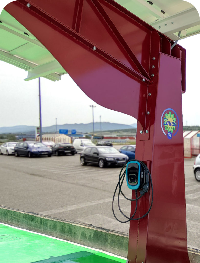 Parking solar para recarga de vehículos eléctricos